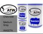 Preview: Chevrolet, Medium Gray, WA927K: 500ml Lackdose + 500ml Klarlack + 250ml Härter - Set, von ATW Autoteile West.